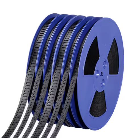 SMT Carrier Tape 16mm Black PS Continuous Pocket Tape for Organized SMD Component Packaging and Electronic Assembly Processes