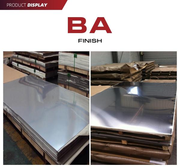 AISI 430 Cold Rolled BA Finish 0.3-3.0mm Thick 4ft x 8ft Stainless Steel Sheet