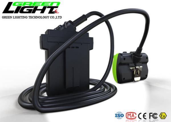 OLED Display IP68 530LUM 25000LUX LED Miners Cap Lamp