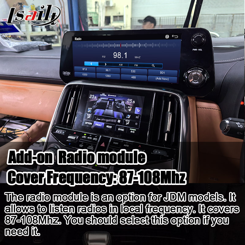 Lsailt Qualcomm Android видеоинтерфейс для Lexus LX600 LX500d RX ES NX 2021- Поддержка YouTube, NetFlix, беспроводной CarPlay