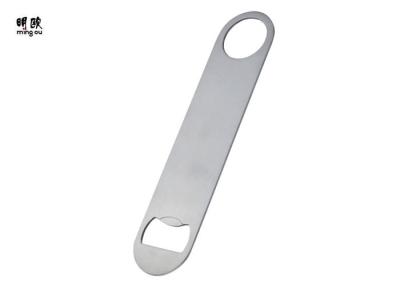 Stainless Steel Long Beer Bottle Openers , Custom Logo Cycling Bottle Opener