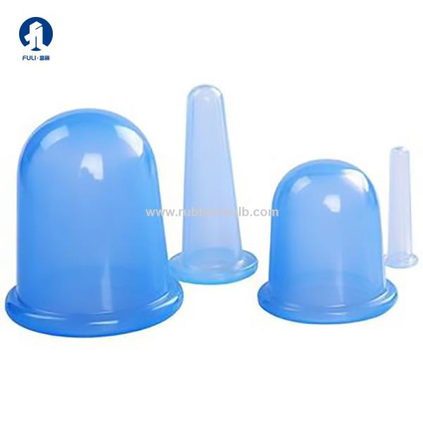 Natural Plant Herbal Silicone Massager Anti Cellulite Vacuum Cup 4 Pcs