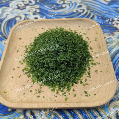 Grade Alimentar Nutriente Rico Aonori Verde Alga Seca Seca Processada Crispy Snack com sabor Umami