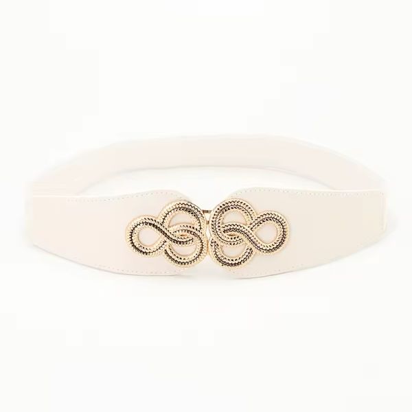 Elastic Wide Body Waist Belts For Women Ladies Stylish Dress Gold Buckle Belts for Daily Versatile Female Waist Decorative Accessory