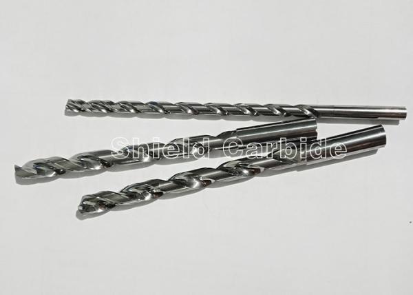 Deep Hole Solid Carbide Drills Tungsten Carbide Twist Drill Bits ISO 9001 Certificated