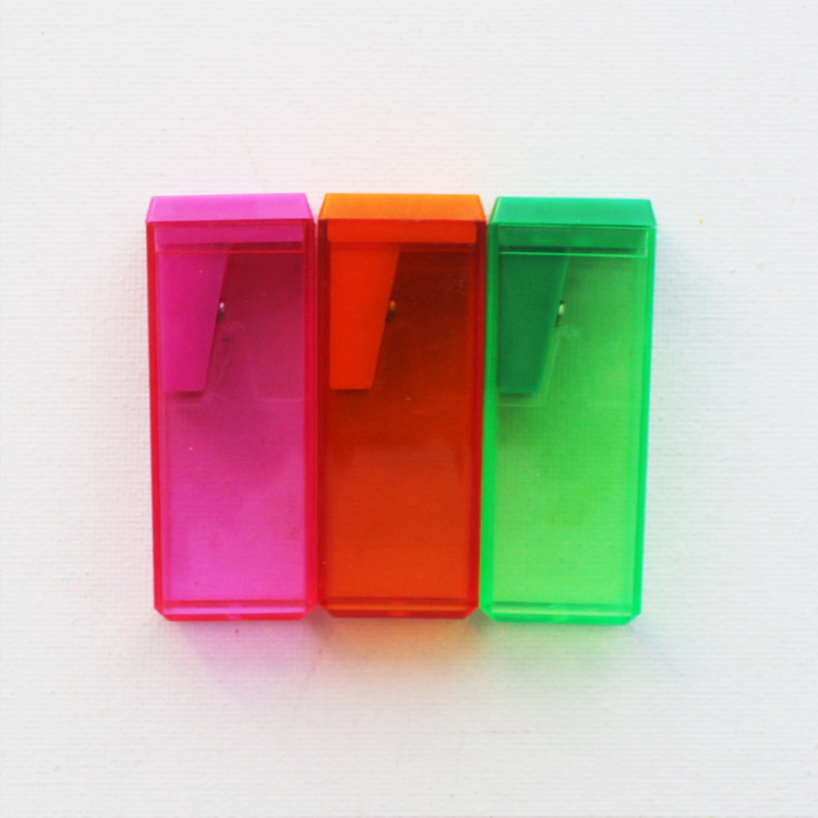 wholesale reliable quality multicolor single hole mini pencil sharpener