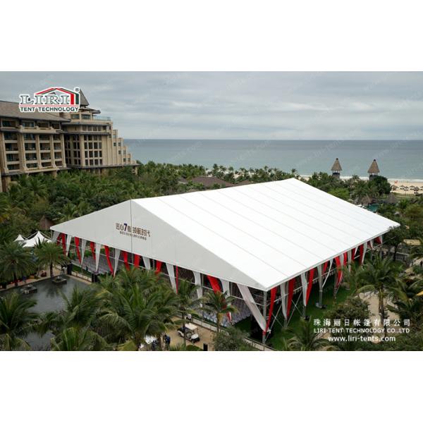 Белые напольные роскошные шатры венчания алюминиевые с кондиционером воздуха