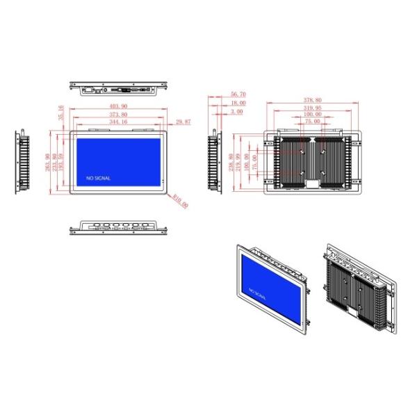 15.6-Inch Embedded Touch Screen for Factory Control Panels and Smart Interfaces