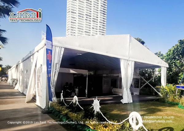 Windproof Commercial Frame Marquee Event Tent / Luxury Big Outdoor Wedding Tent