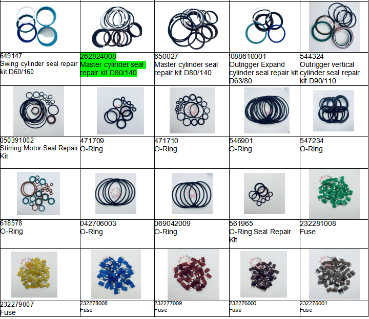 S10230763 CIFA Concrete Pump Vehicle Components