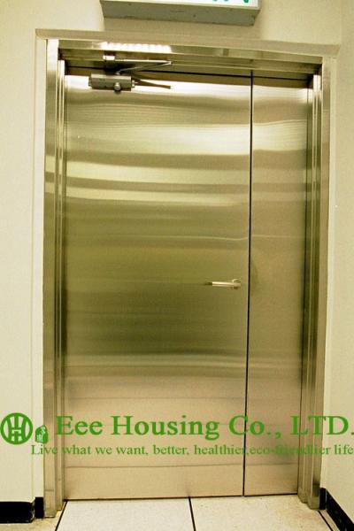 Chemical Resistant Stainless steel 90 min fire rated industrial hinged door