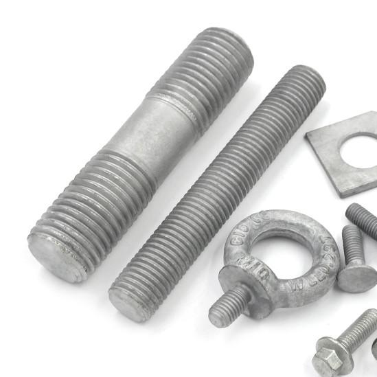 DIN931 DIN933 Hot Dip Galvanized Bolts / Fully Threaded Stud Bolt