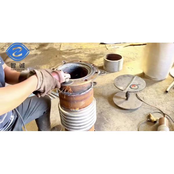 SS304 Фланцевое соединение гофрированного металлического шланга из нержавеющей стали для резервуара парового кондиционирования воздуха DN32 DN3000 мм