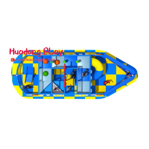 Soft Indoor Playground Equipment  , Kids Play Pirate Ship Rotational Moulding