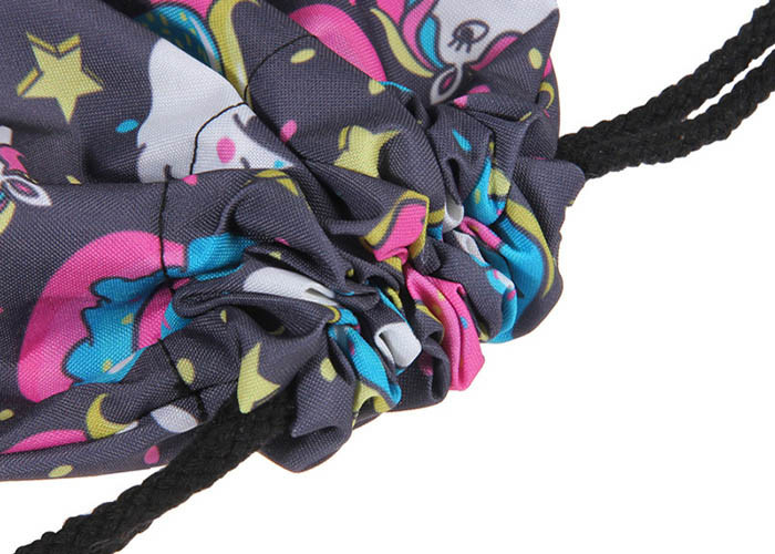 Мешок спортзала сумок Drawstring полиэстера перемещения пикника милый с логотипом