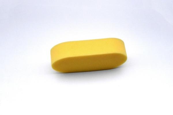 Yellow Animal Grooming Tools Large Oval Sponge For All Small Animal Cleaning