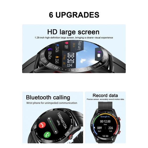 Fitness Heart Rate Smart Watch For Huawei with Multi-sport Mode 1.28 inch Touch Screen