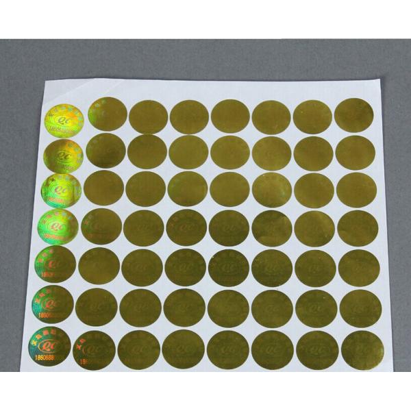 Стикеры круга лазера голографические для запечатывания коробки пробирки 10ml