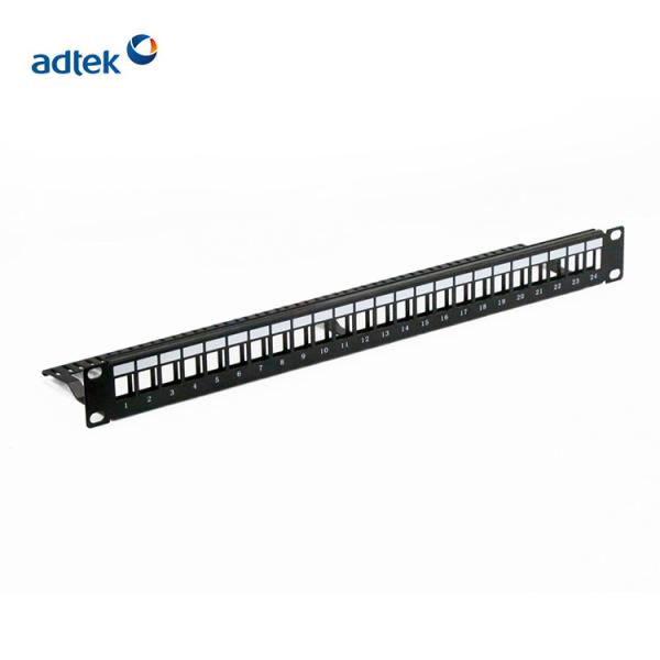 19'' UTP Unshielded 24 Port Cat6 Patch Panel 110 IDC 0.5U 1U 2U