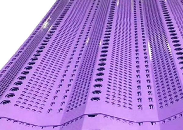 2.4m Length Wind Dust Fence / Perforated Metal Screen Wall Galvanized