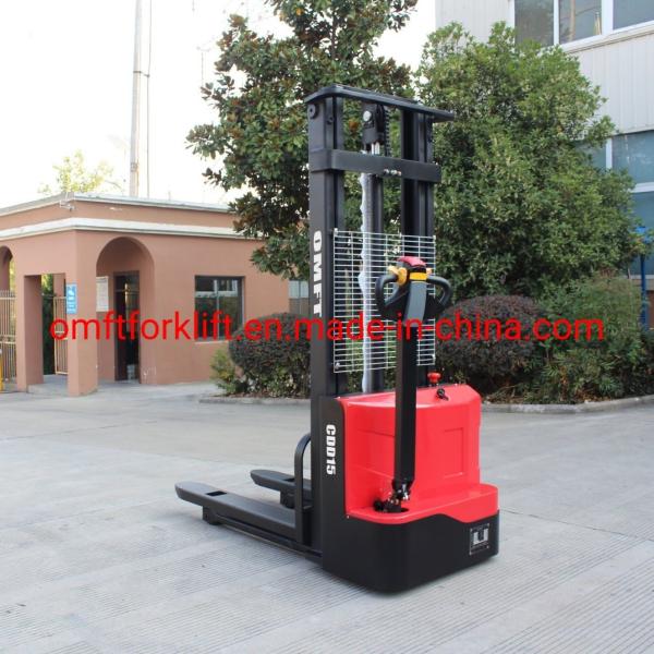 Small Cdd15 Full Battery Operated Electric Pallet Stacker Truck Jack Ce ISO for