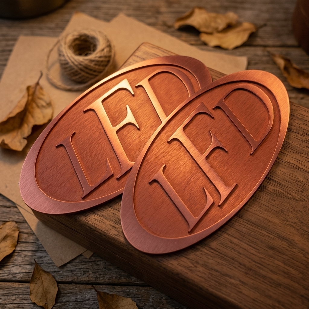 Custom Premium Aluminum Etched & Anodized Metal Nameplates