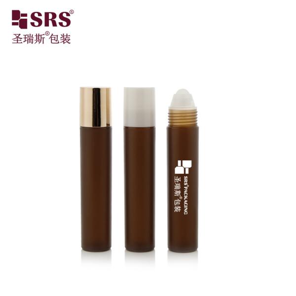 Smooth Surface 20ml Round Cylinder PP Plastic Roll On Bottle For Eye Care Serum