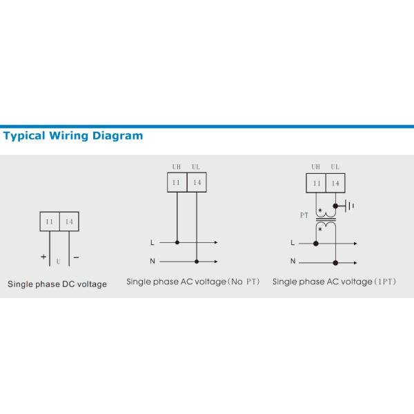 Single Phase 12V Measuring Digital Panel Voltage Meter Voltmeter Programmable Digital Voltmeter