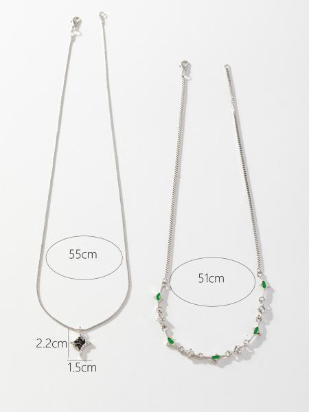 Fashion Double Layer Crystal Necklace For Women Jewelry Gifts