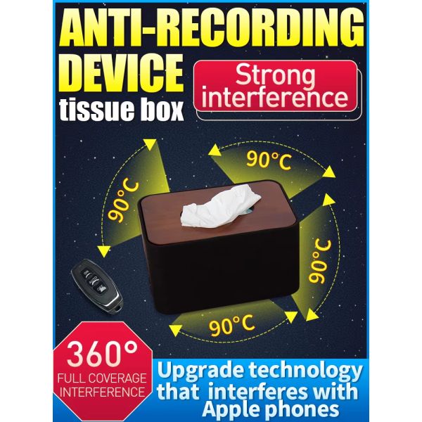 5000mah Battery ABS High Power Voice Recording Blocker 360 Degree Detecting