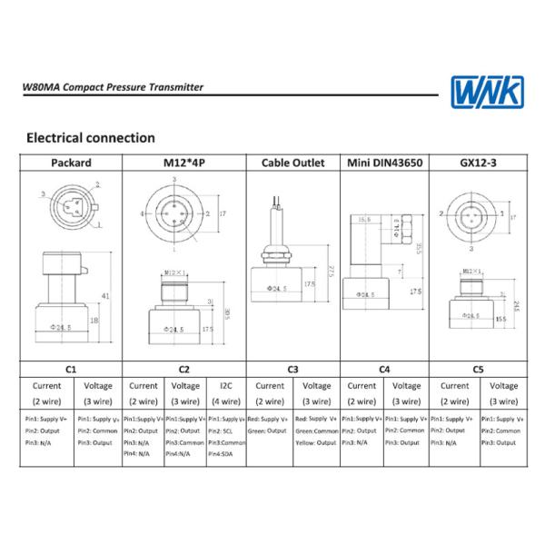 High Overload Electronic Water Pressure Sensor ASIC Signal Conditioning Chip