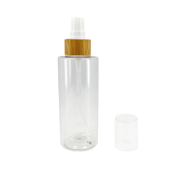 Portable Cosmetic Spray Bottle 100ml Perfume Sprayer With Plastic And Bamboo Lid