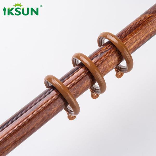 Heavy Duty Modern Wood Curtain Rod Pole 1.2mm Thickness 5.8m Length
