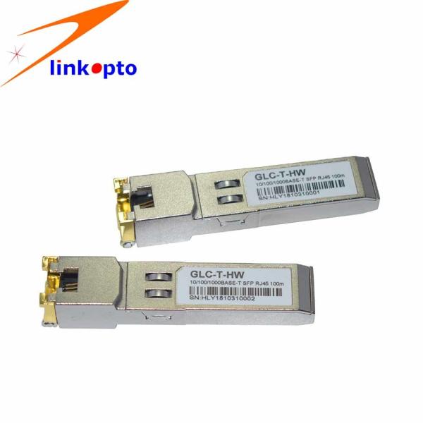By RJ45 SFP 1.25G Copper Ethernet Transceiver  , Pluggable Cisco Copper Gbic Module