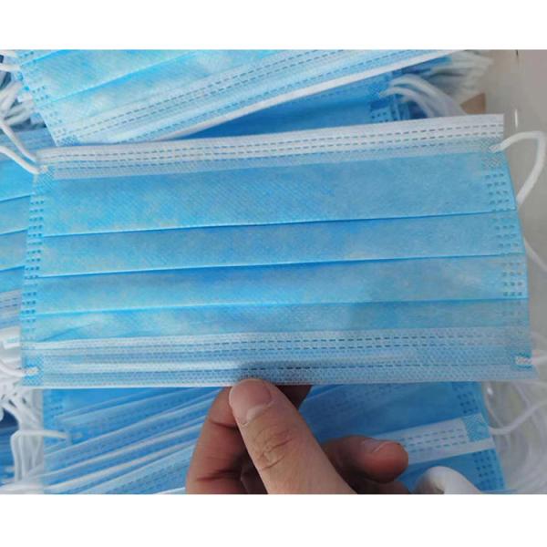 Comfortable Non Woven Face Mask Nose 3 Ply  Disposable Mask