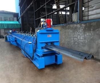 Galvanized W Beam Highway Guardrail Beam Roll Forming Machine Hydraulic Decoiler