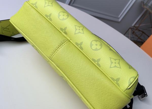 Black Square Taiga Leather Message Luxury Cross Body Bag Single Shoulder