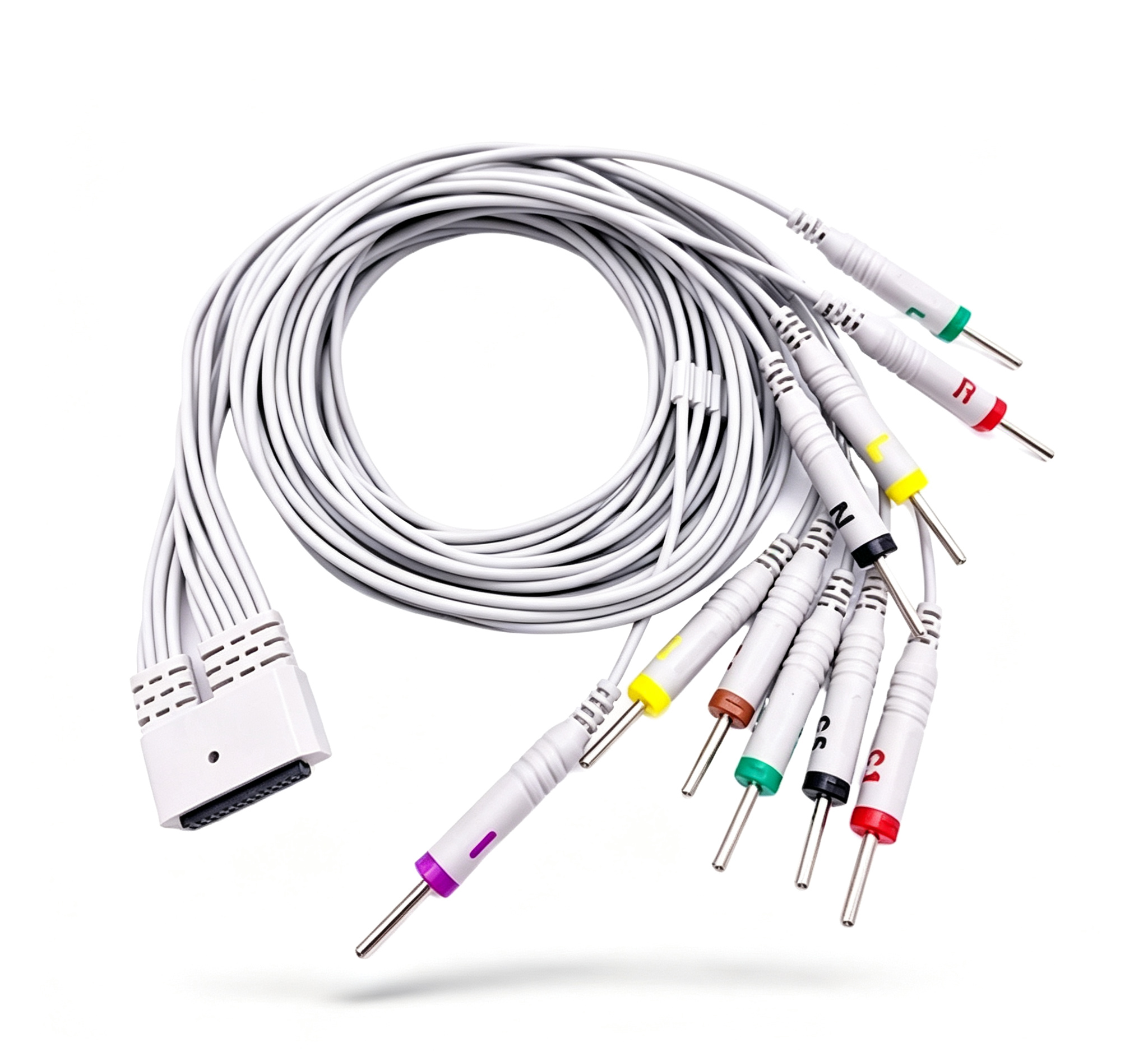 1.8m EKG Cable 12 Lead Holter Cable Compatible For Medex MECG 200 / 300