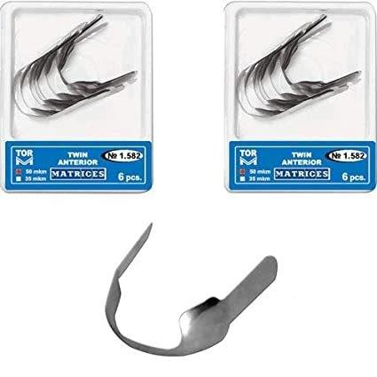 Dental Proximal Anterior Strips Large 1.388 TOR-VM Metal Strips for Precise Teeth Contouring and Polishing