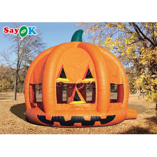 5.6x4.8x4.5mH Pumpkin Theme Inflatable Bounce House UV Resistant