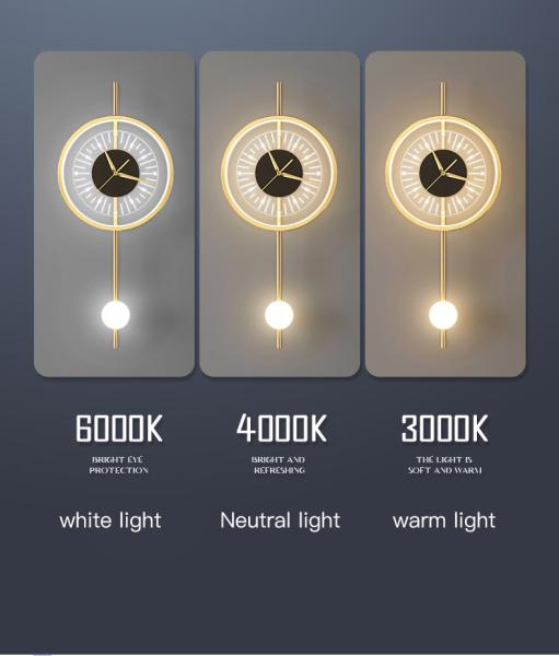 Modern Style Design Wall Lamp For Living Room Bedroom Background Hotel Clock Wall Lamp(WH-OR-252)