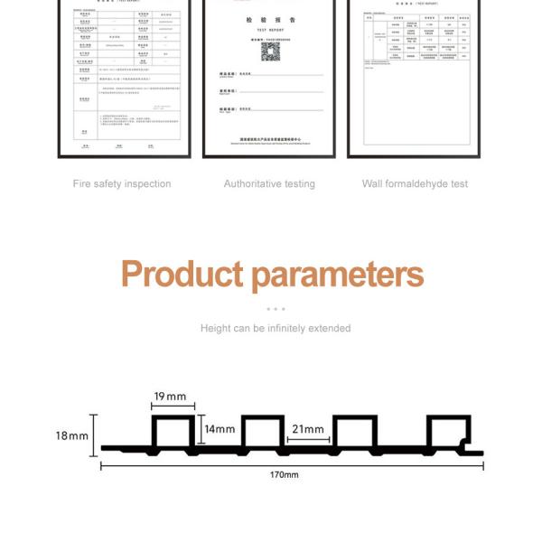 Внутренние декоративные стеновые панели WPC 3D плотное дерево гриль панель