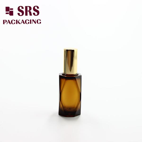 Amber PETG Plastic Essential Oil Roller Bottle 20ml