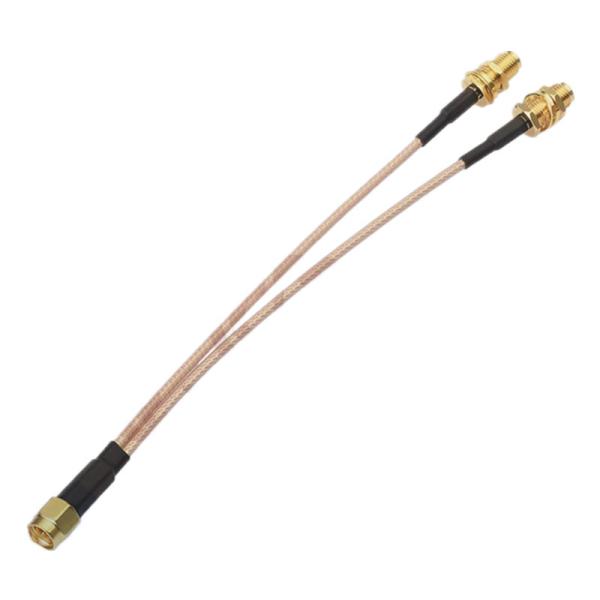 Homem de SMA à extensão fêmea RG316 RG174 RP 1 a 2 fêmeas masculinos da antena de Sma RF cabo
