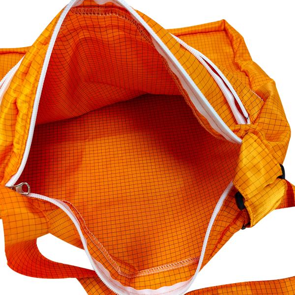 Orange ESD Antistatic Cleanroom Shoulder Strap Bag With 3 Zipper