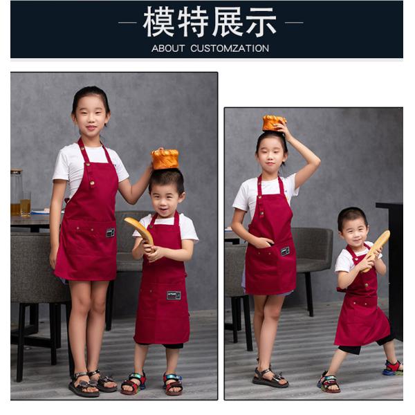 Custom Logo Kids Cooking Apron and Chef Hat Set for Kids Digital Print OEM/ODM Accepted
