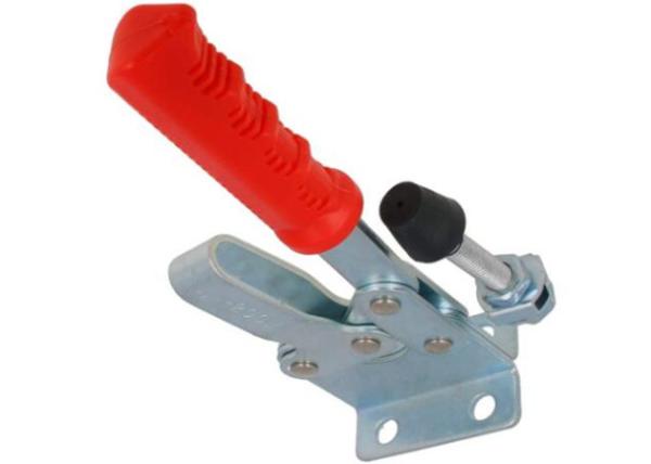 Cast Iron Adjustable Toggle Clamp , Dipped Grip Heavy Duty Latch Clamp