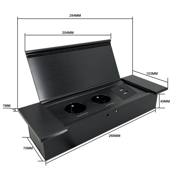 office furniture 2 fr power plug hydraulic conference table pop-up built-in desktop electric pop up socket outlet