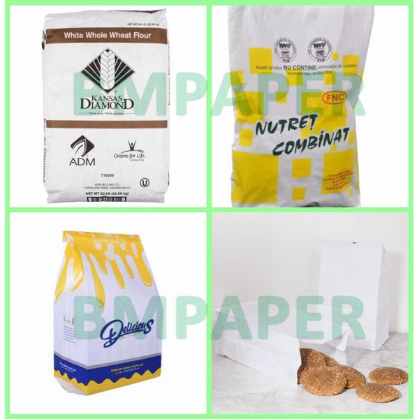 Высокорасширяемая белая крафт-бумага для мешков с пшеничной мукой