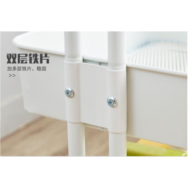 Kitchen Three Storey 15kg Bearing Metal Trolley Cart